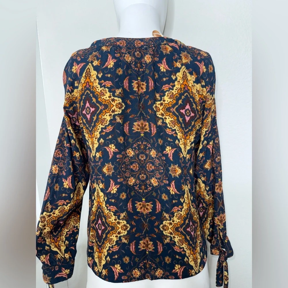 Anthropologie X Kachel Aleska Harvest Blouse 4 - Picture 6 of 7